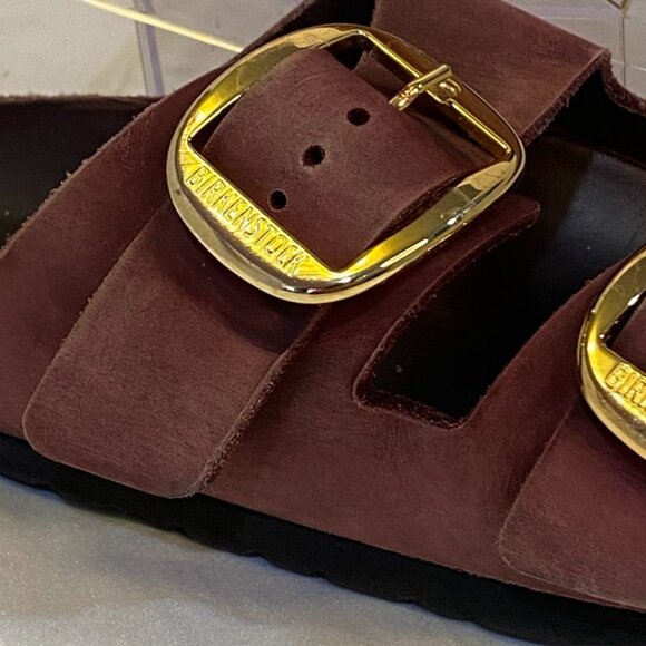 Birkenstock Arizona Soft Footbed Nubuck Leather Sandals Zinfandel Women’s 36 - Picture 4 of 13